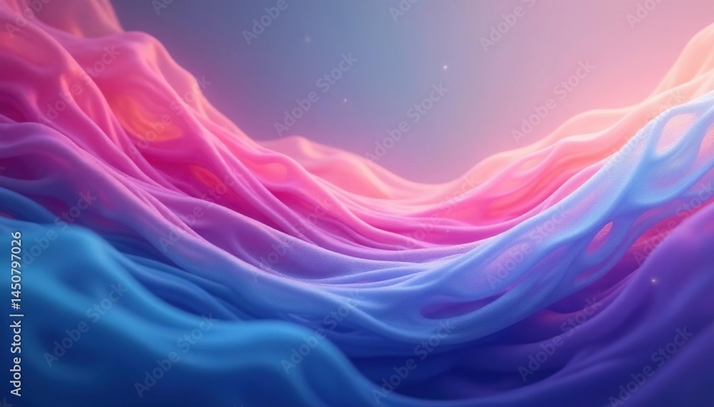 Fototapeta premium Subtle gradient, flowing colors, ethereal feel, pattern, backdrop, graphics