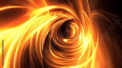Wallpaper Mural Dynamic swirling vortex of fiery light  captivating abstract motion art Torontodigital.ca