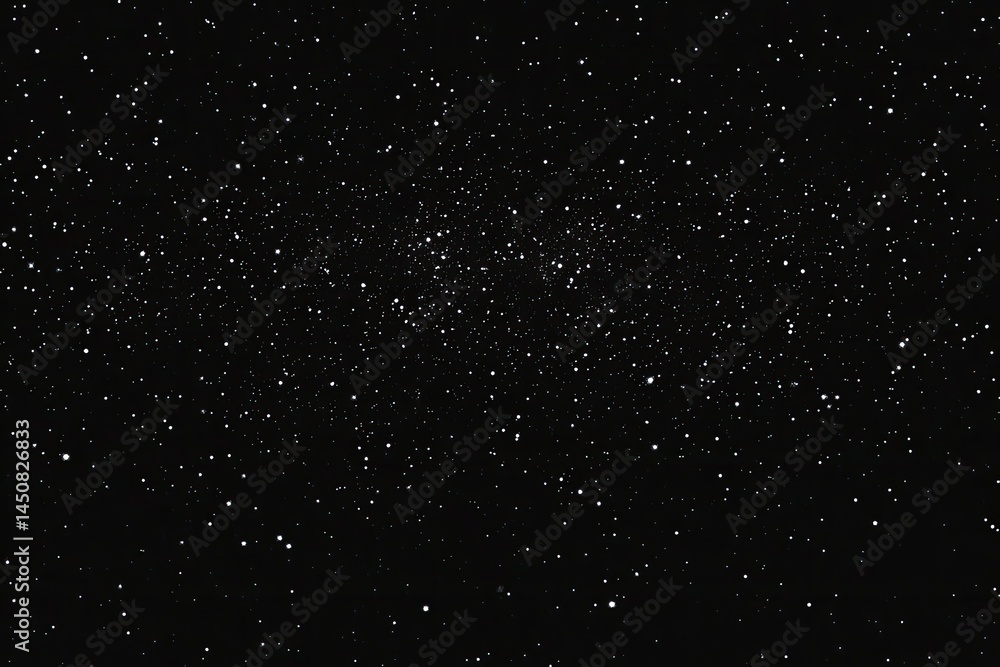 Obraz premium Twinkling White Stars Overlay on Transparent Background Texture Celestial Design