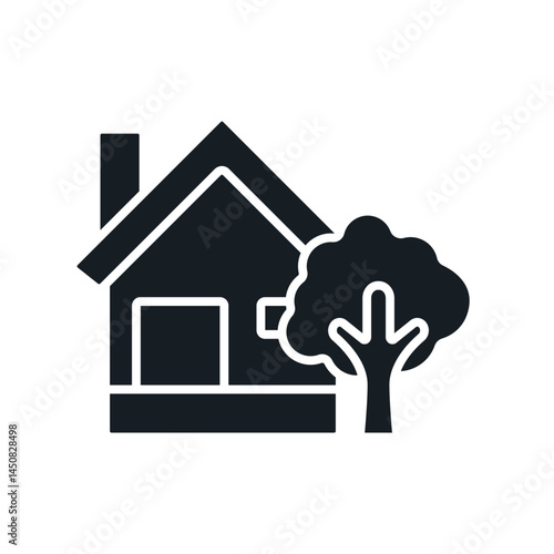 home icons isolated on White Background. Flat style design