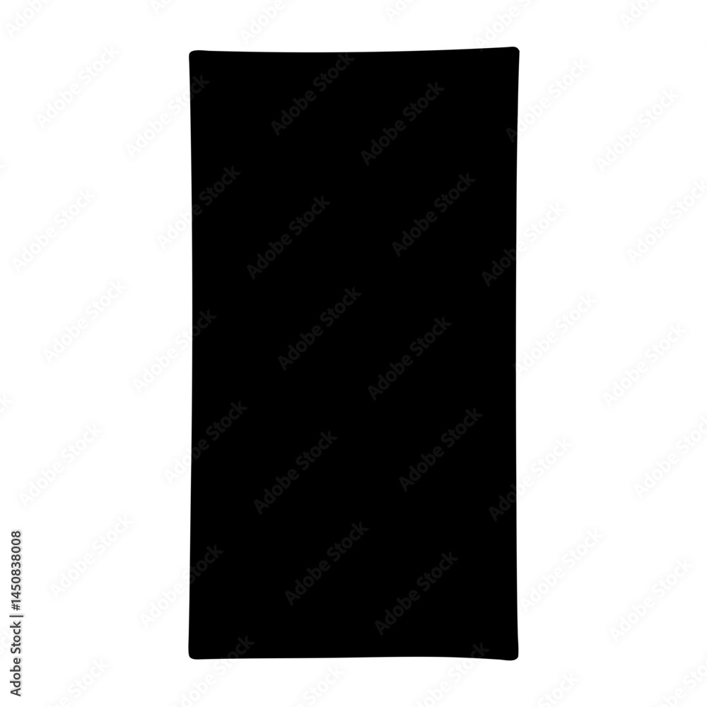 An image of a solid black rectangular shape on a white background An image of a solid black rectangular shape on a white background