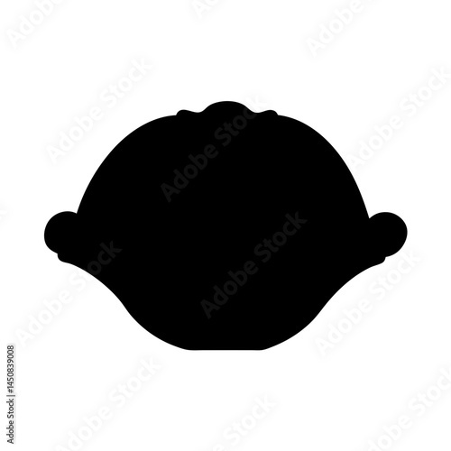 Monochrome Lemon Silhouette, a Zesty and Stylish Graphic Illustration Design Element