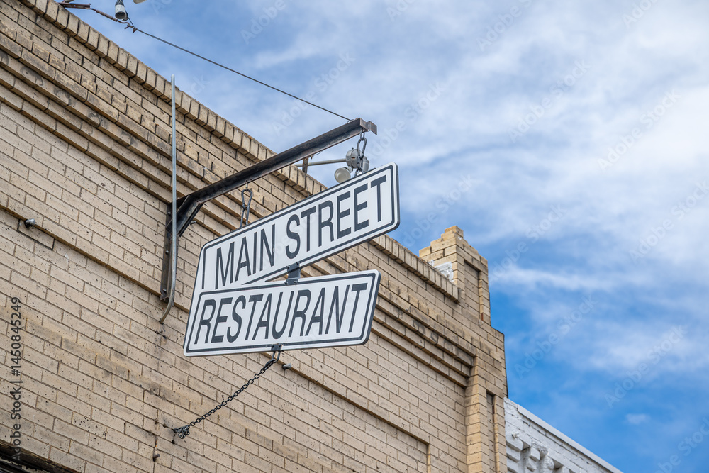 Obraz premium idaho springs, colorado historic downtown