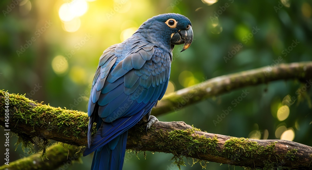 Obraz premium Blue Parrot on Branch