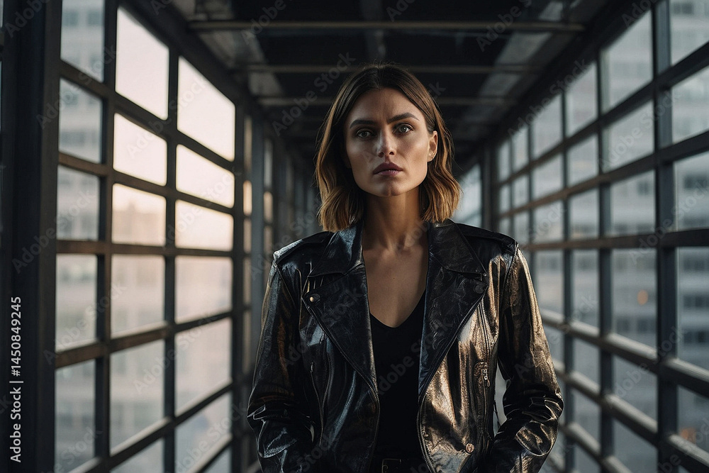 Urban Chic A Woman's Portrait in Modern Architecture Urban Chic A Woman's Portrait in Modern Architecture