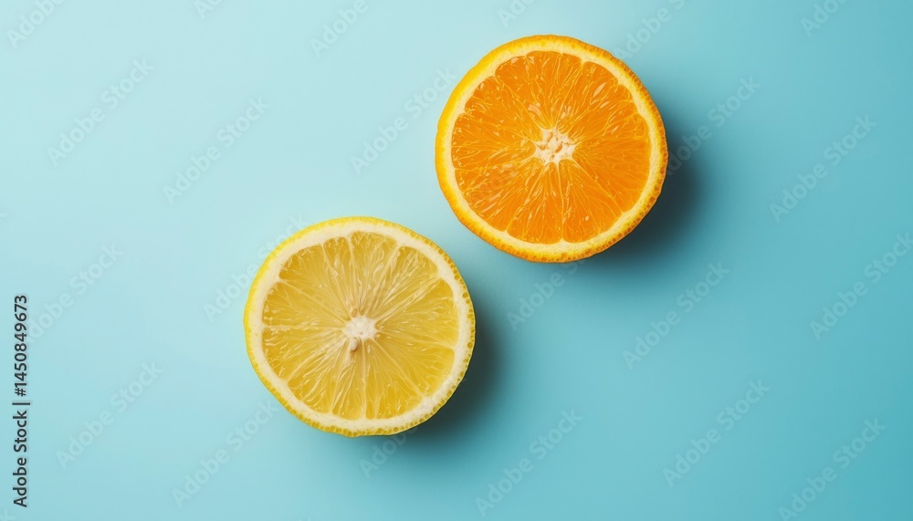 Citrus fruit slices, vibrant colors Citrus fruit slices, vibrant colors