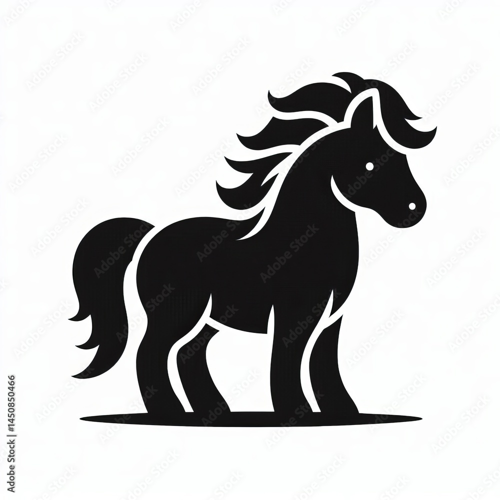 Fototapeta premium Silhouette Horse