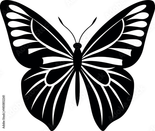 Rainbow Gradient Butterfly Vector Vibrant Hues D
