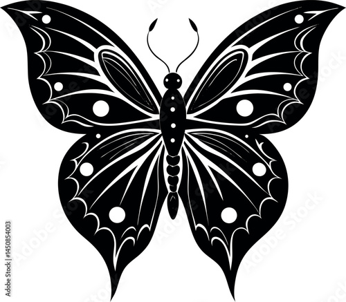 Fantasy Butterfly Vector With Glowing Wings Ether