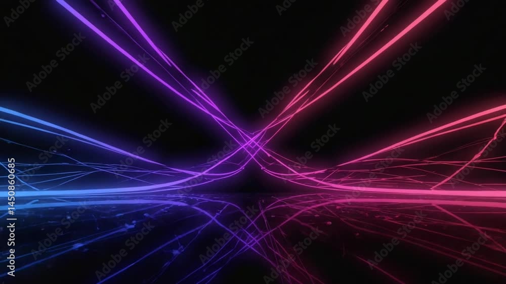 Bright neon curved lines smooth waves, flowing neural network connections. Soft shadowy sound wave pulses lines, sync motion. digital communication network visualized fluid neon energy Bright neon curved lines smooth waves, flowing neural network connections. Soft shadowy sound wave pulses lines, sync motion. digital communication network visualized fluid neon energy