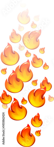 Fire Emoticon Reaction