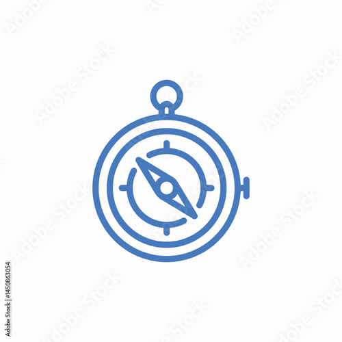 compass navigate travel icon sign vector