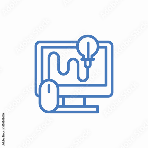 digital design tool icon sign vector