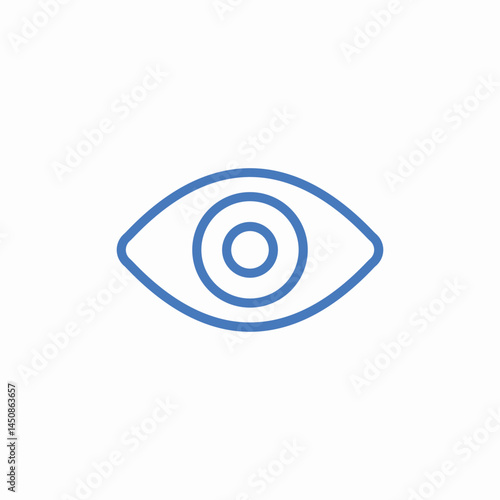 eye view visibility icon sign vector