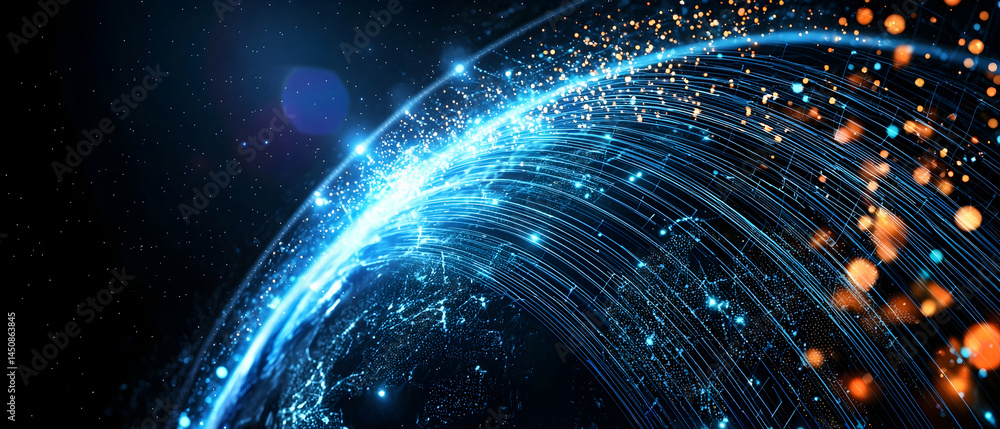 Abstract Globe Network Design Abstract Globe Network Design