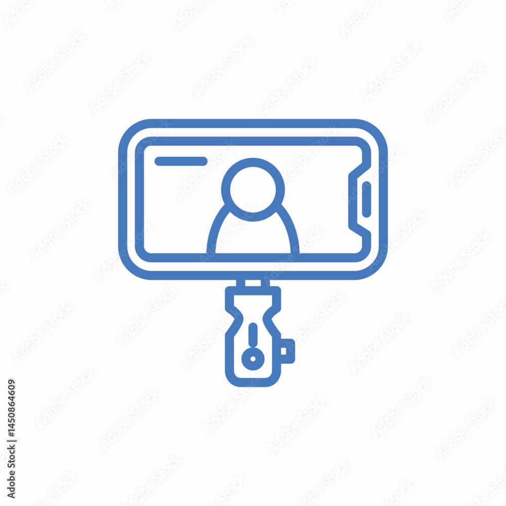 selfie camera stick icon sign vector selfie camera stick icon sign vector