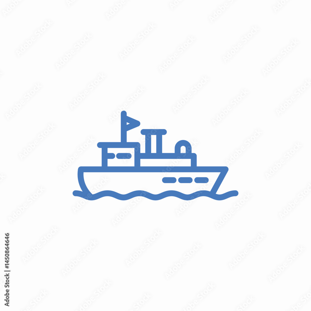 ship ocean expedition icon sign vector ship ocean expedition icon sign vector