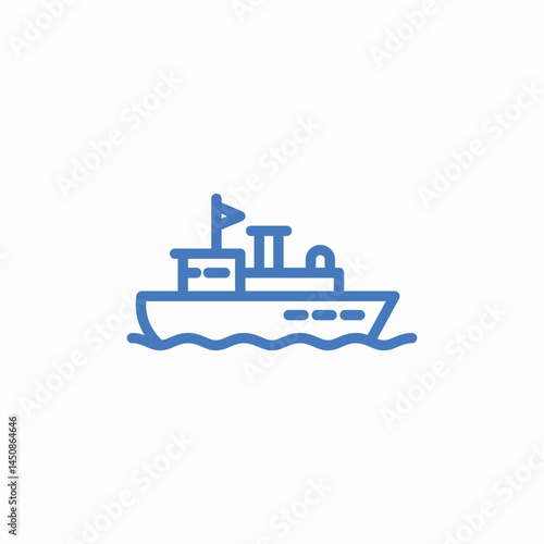 ship ocean expedition icon sign vector