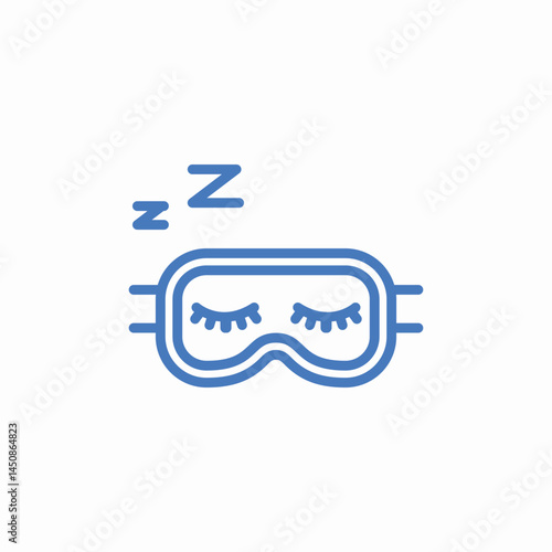 sleep relaxation rest icon sign vector