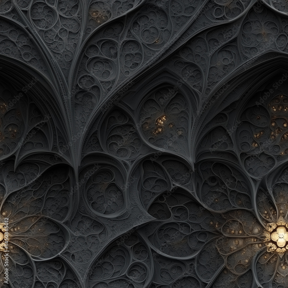 Seamless black and gold seamless pattern tiles. Seamless black and gold seamless pattern tiles.