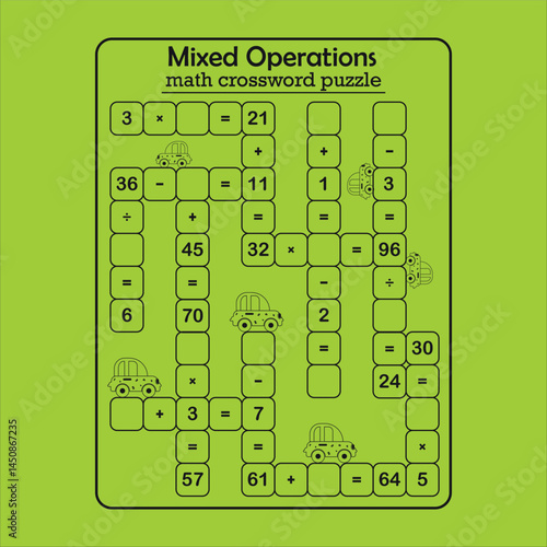 Multiple math calculations maze puzzle worksheet for child 