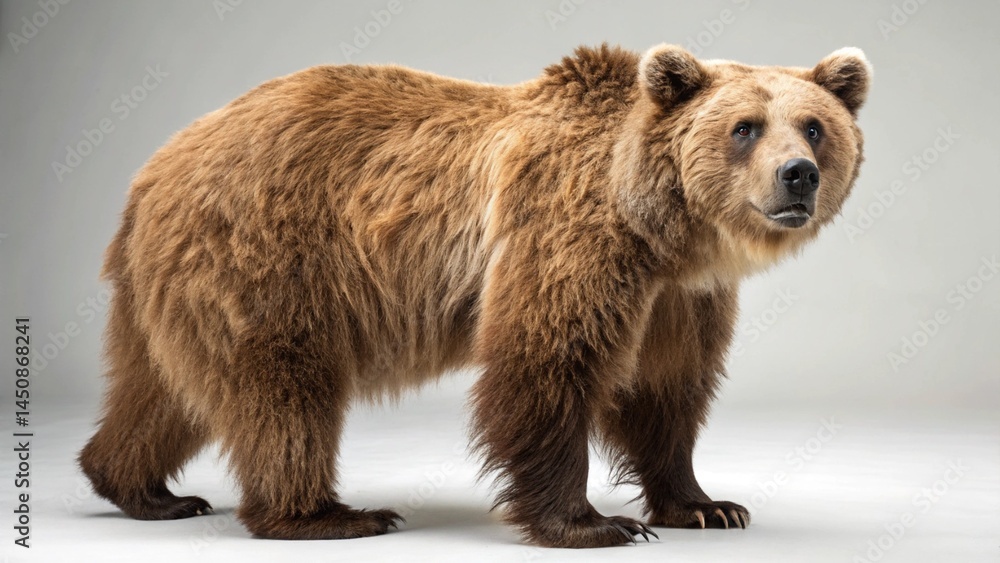 Obraz premium Brown Bear on studio background