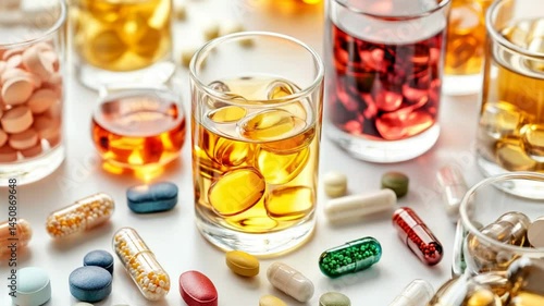 A Colorful Assortment of Vitamins and Supplements