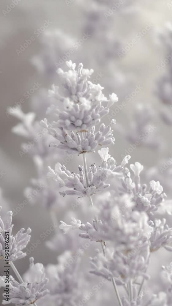 A snow-covered flower tree stands frozen white against the cold, blue winter sky. A snow-covered flower tree stands frozen white against the cold, blue winter sky.