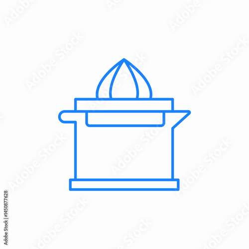 lemon squeezer icon sign vector