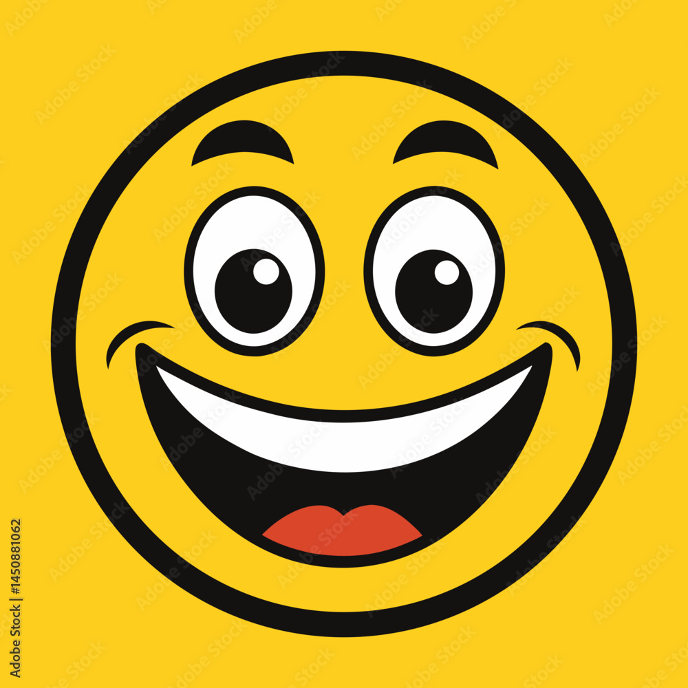 Fototapeta premium smile face icon