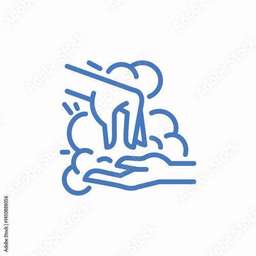 hand washing sanitizer icon sign vector