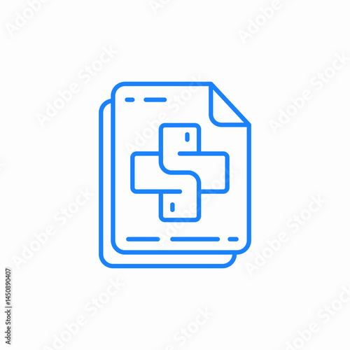 python file icon sign vector