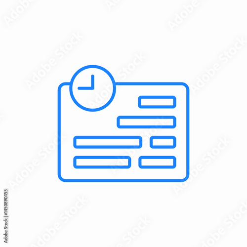 schedule task manager icon sign vector