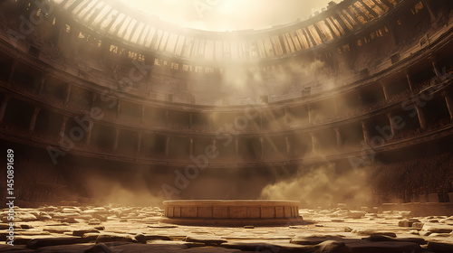 Obraz na płótnie gladiator arena background