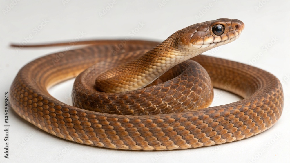 Brown Tree Snake on studio background Brown Tree Snake on studio background