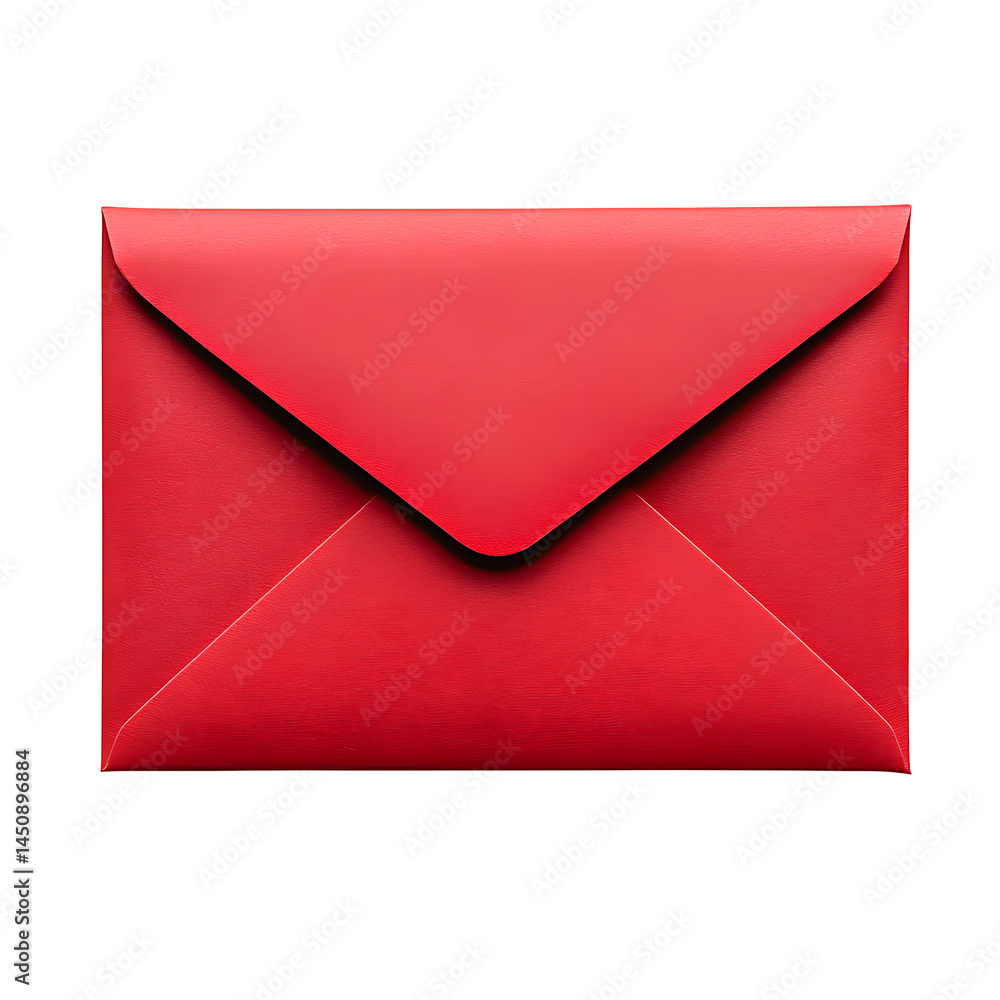 Red envelope isolated on white background Red envelope isolated on white background