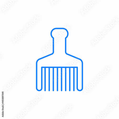 hair brush icon sign vector