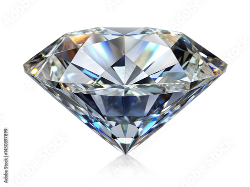 diamond on white background