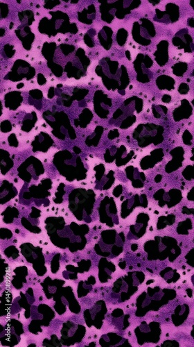 Purple Leopard Print Seamless Pattern Texture