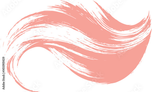 A smooth, peach-toned lipstick smear, ideal for showcasing a beauty product.
