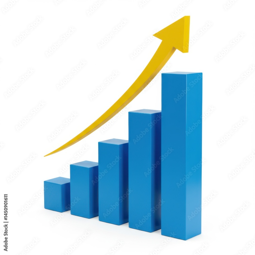 Business finance growth chart graph arrow success increase concept Business finance growth chart graph arrow success increase concept