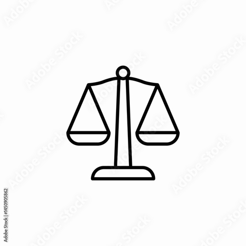 scale balance icon sign vector