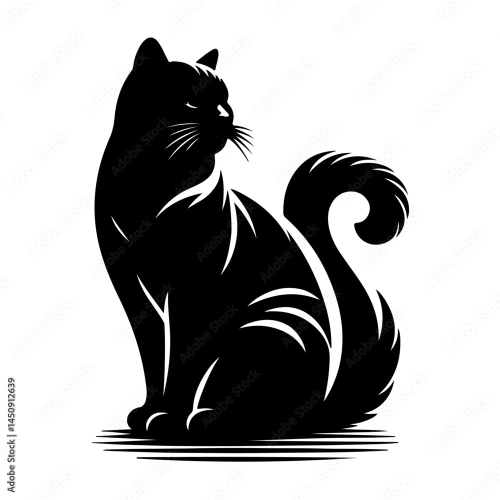 Cat silhouette bundle vector design Cat silhouette bundle vector design