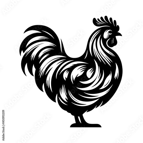 Hen silhouette bundle vector design