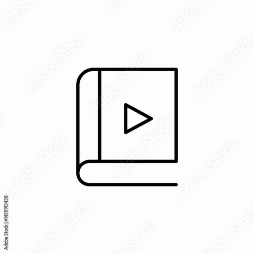 audio book icon sign vector