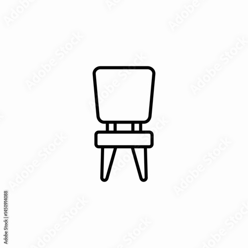 chair seat icon sign vector