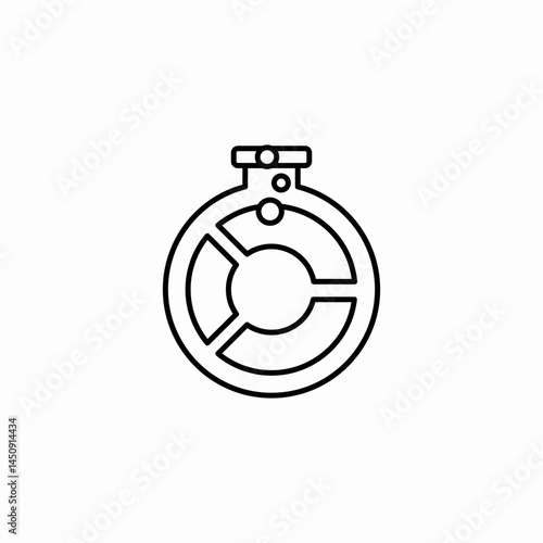 data compass icon sign vector