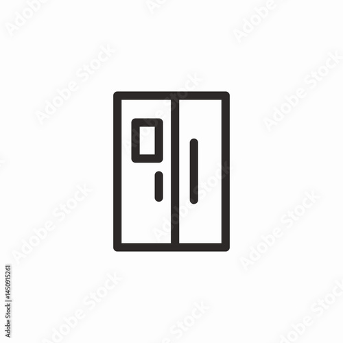 fridge icemaker  icon sign vector
