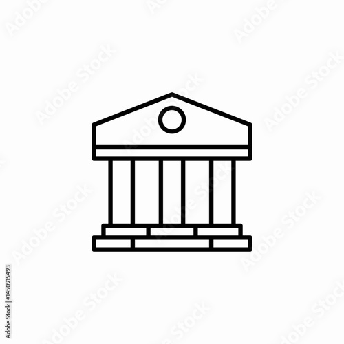 government house icon sign vector
