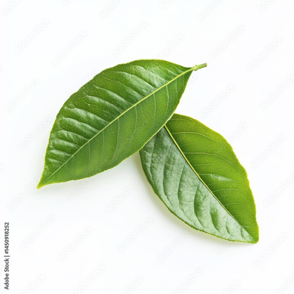 Obraz premium Two Green Leaves